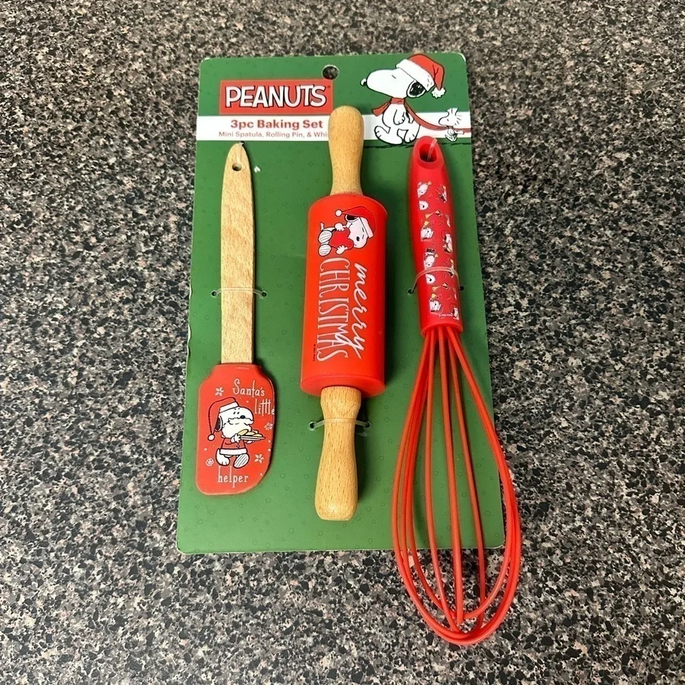 PEANUTS Christmas 3 piece baking set